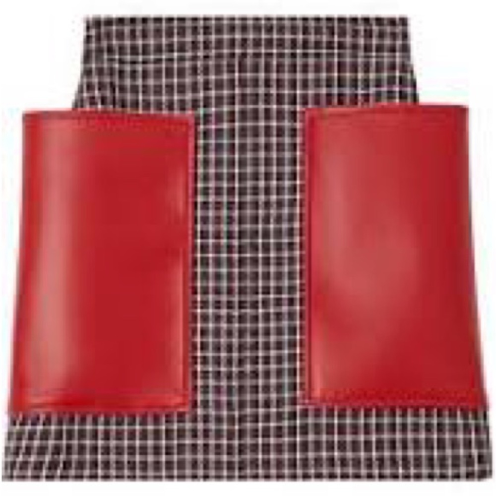 Burberry plaid red pocket skirt
